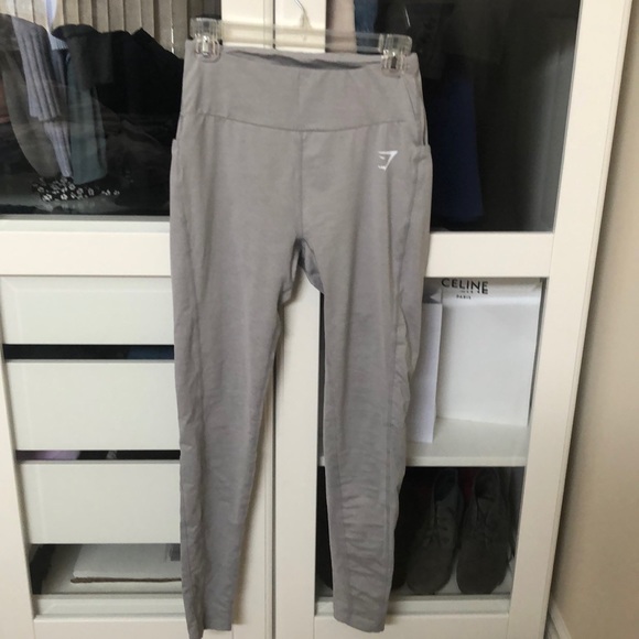 Gymshark light grey leggings M - Picture 1 of 2